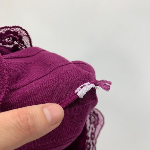 Free People Bralette Women Extra Small Intimately Wine All Your Love Crop Halter - Picture 9 of 12